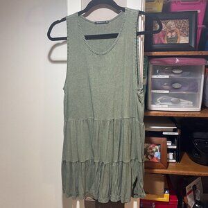 Staccoto top baby doll in olive green